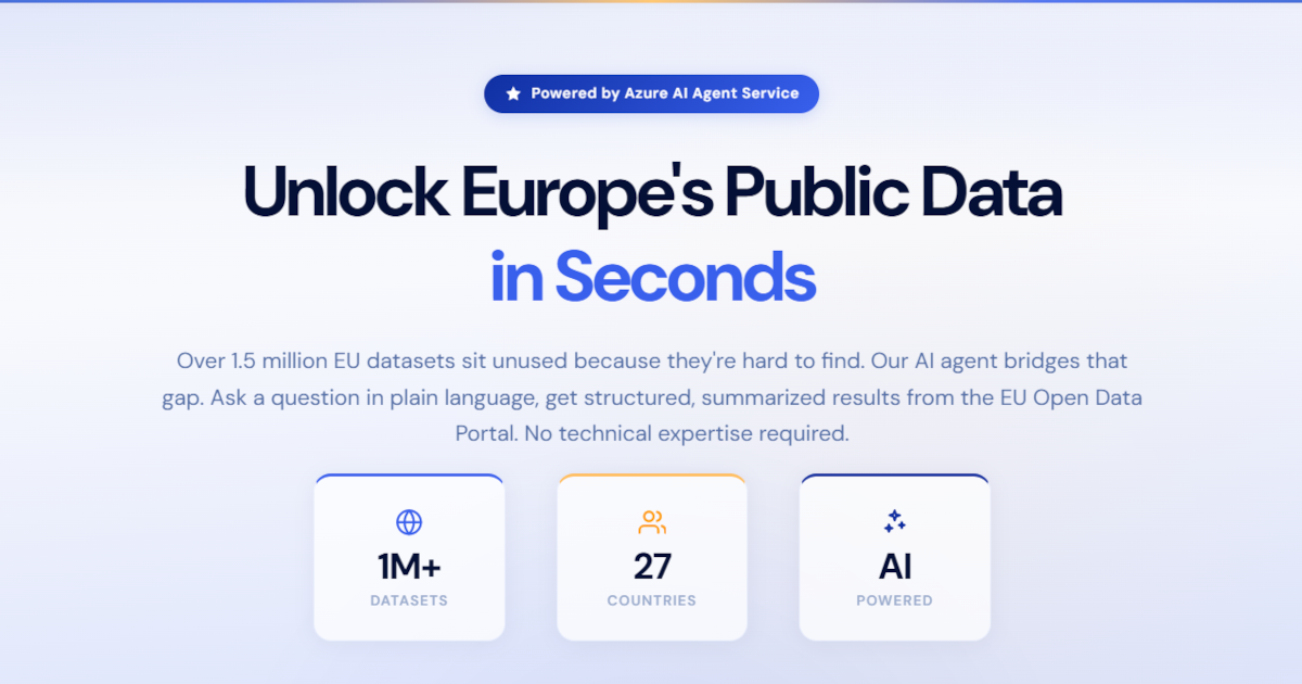 AI Data Explorer for EU